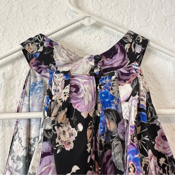 Parker Naomi Silk Floral Dress Size Medium - Picture 6 of 8